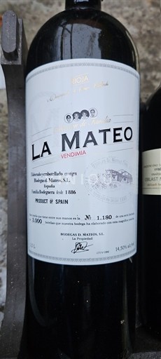La Rioja Rioja Bodegas de Mateo Vendimia Ikke årgangsbestemt