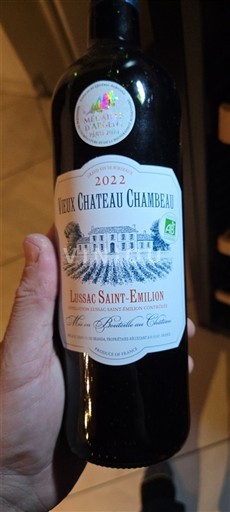 Bordeaux Lussac-saint-émilion Château Vieux Château Chambeau 2022