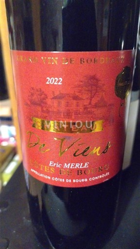 Bordeaux Côtes-de-bourg Château Viens 2022