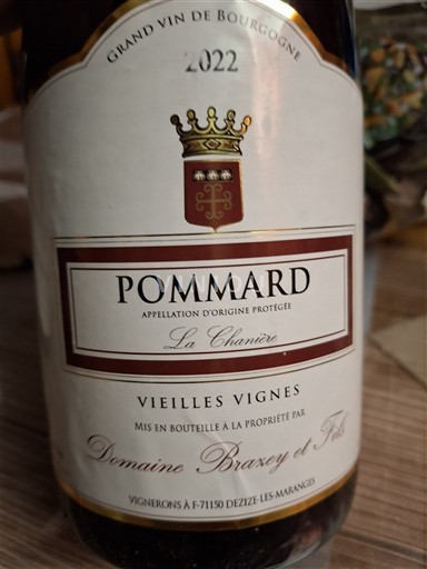 Bourgogne Pommard Domaine Brazey et Fils La Chanière Vieilles Vignes 2022