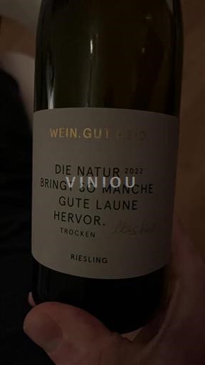 Wurtemberg Weingut Heid Die Natur bringt so manche gute Laune hervor. 2022