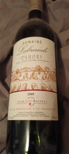 Sud-Ouest Cahors Domaine LaGrande 2008