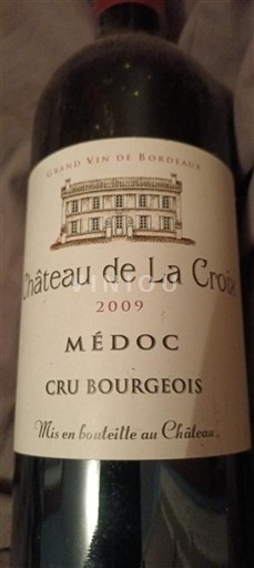 Bordeaux Médoc Château La Croix 2009
