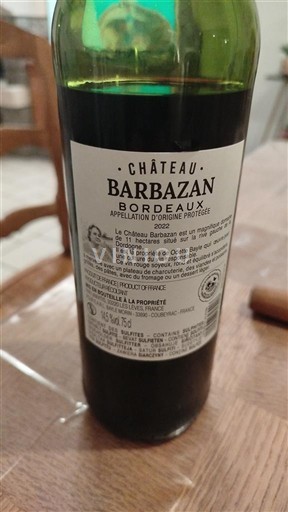 Bordeaux Château Barbazan 2022