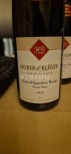 Alsacia Huber & Bléger Saint-Hippolyte Rouge Pinot Noir 2022