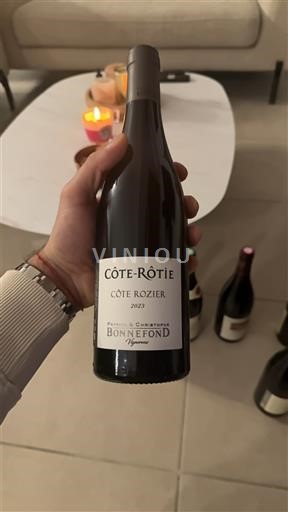 Viinit Rouge sec Côte Rozier Bonnefond 2021 Ranska Rhônen laakso Côte-rôtie AOC