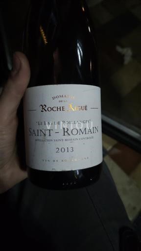 Borgonha Saint-Romain Domaine La Roche Aigüe Le Bas de Poillanges 2013