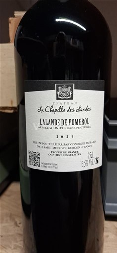 Bordeaux Lalande-de-Pomerol Château La Chapelle des Landes 2021