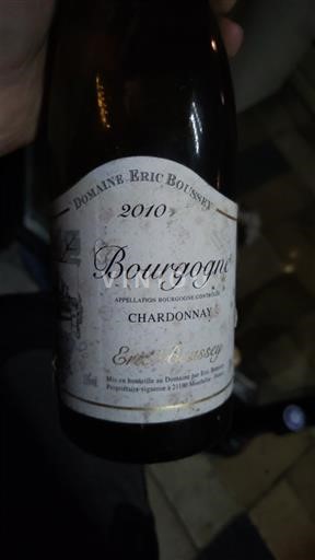 Bourgogne Domaine Eric Boissey 2010