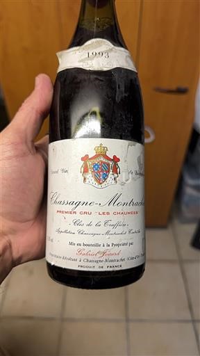 Borgogna Chassagne-Montrachet Premier Cru Gabriel Liogier Premier Cru Les Chaumées 1993