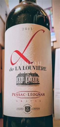 Bordeaux Pessac-Léognan L. de La Louvière 	Château La Louvière 2013