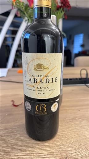 Bordeaux Médoc Château Labadie Cru bourgeois 2016