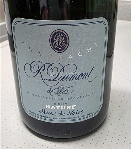 Champagne R. Dumont & Fils Nature Blanc de Noirs Icke årgångsbetecknad