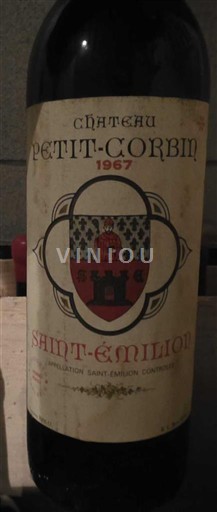 Bordeaux Saint-Émilion Château Petit-Corbin 1967