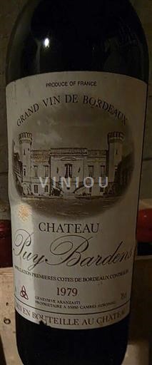 Bordeaux Premières-Côtes-de-Bordeaux Château Puy Bardens 1979