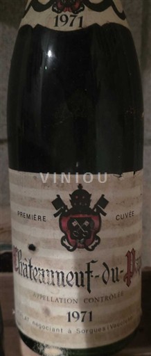 Thung lũng Rhône Châteauneuf-du-pape Château Châteauneuf-du-Pape Première 1971