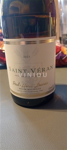 Burgund Saint-Véran Paul Aïnéray Bacouix 2023