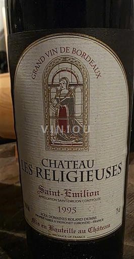 Bordeaux Saint-Émilion Château Les Religieuses 1995