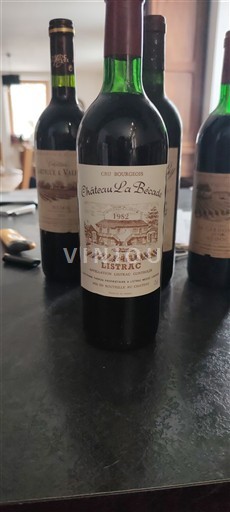 Bordeaux Listrac-Médoc Château La Bécade 1982