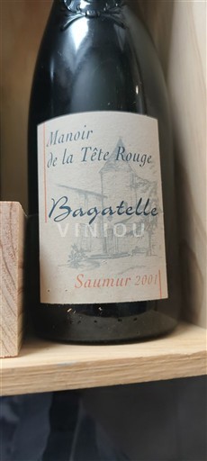 Loire Valley Saumur Manoir de la Tête Rouge Bagatelle 2001