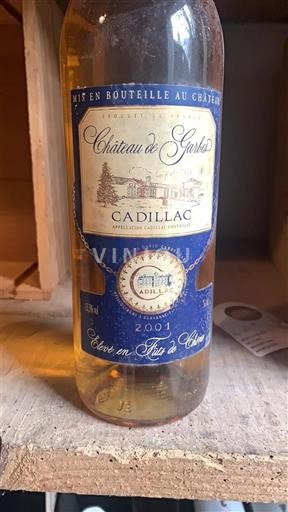 Bordéus Cadillac Château Garbes 2001