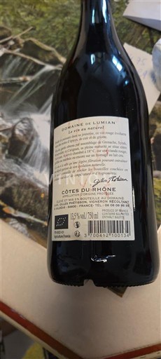 Vallée du Rhône Côtes-du-rhône Domaine Lumian 2018