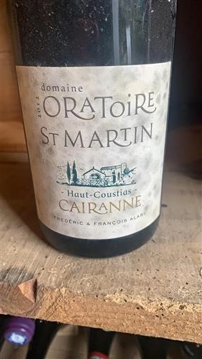 Vallée du Rhône Cairanne Domaine Oratoire St Martin Haut-Coustias 2021