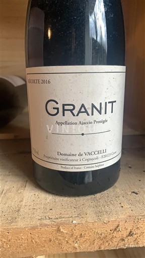 Corsica Ajaccio Domaine Vaccelli Granit 2016