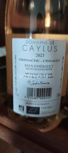 Languedoc Domaine Caylus Grenache - Cinsault 2023