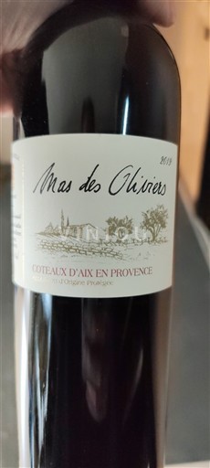 Provence Coteaux d'Aix-en-Provence Mas des Oliviers 2019
