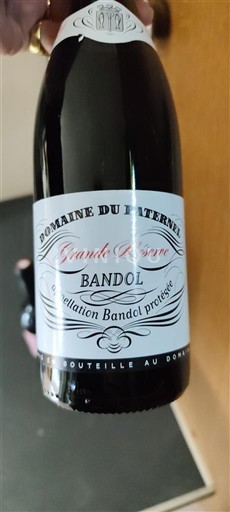 Provence Bandol Domaine Paternel Grande Réserve 2021