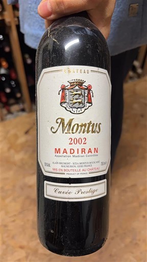 Sudoeste Madiran Château Montus Prestige 2002