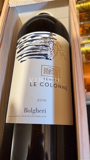 Toscana Bolgheri Tenuta Le Colonne 2016