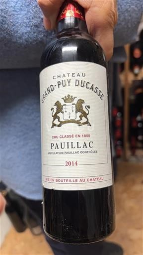 Vini Rouge sec Château Grand-Puy Ducasse 2014 Francia Bordeaux Pauillac AOC