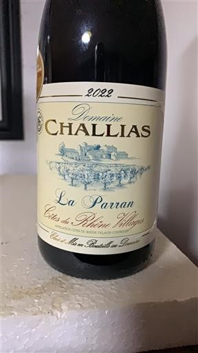 Vallée du Rhône Côtes-du-rhône-villages Domaine Challias Laparran 2022