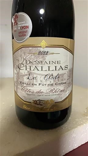 Vallée du Rhône Côtes-du-rhône Domaine Challias La Clède 2022