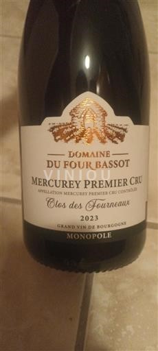 Burgundija Mercurey Premier Cru Domaine Four Bassot Clos des Fourneaux 2023
