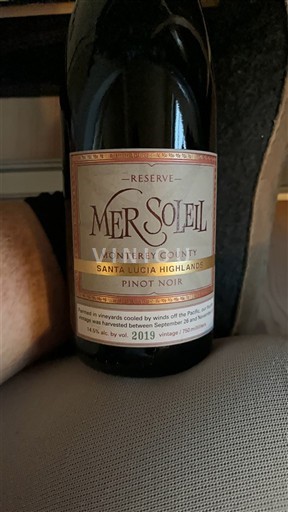 AVA californiennes Santa Lucia Highlands Mer Soleil Reserve 2019