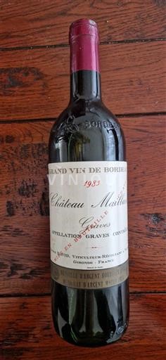 Bordéus Graves Château Miallet 1983