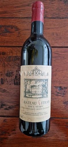 Bordeaux Haut-Médoc Château Citran 1978