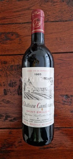 Bordeaux Saint-Émilion Château Canterane 1985