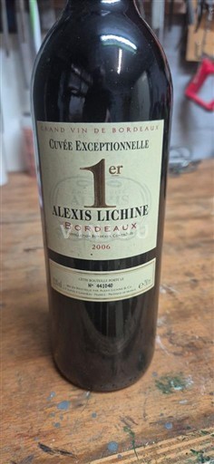 Bordeaux Alexis Lichine Exceptionnelle 1er 2006