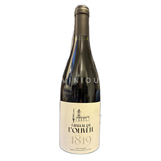 Vin Rouge sec 1819 Château L'Olivete 2022 France Vallée du Rhône Côtes-du-rhône AOC