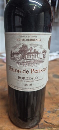 Bordeaux Baron de Perissac 2016