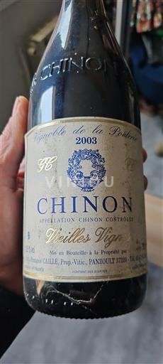 Loire-dalen Chinon Vignoble de la Poëleraie Vieilles Vignes 2003