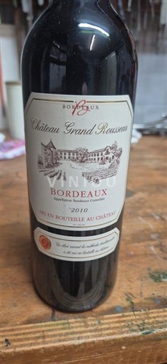 Burdeos Bordeaux Château Grand Rousseau 2010