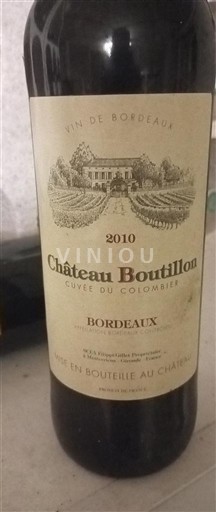 Bordeaux Château Boutillon du Colombier 2010