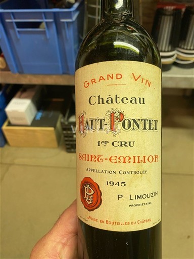 Bordeaux Saint-Émilion Château Haut Pontet 1945