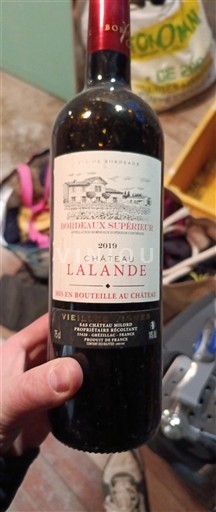 Bordeaux Bordeaux superiore Château Lalande 2019