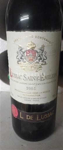Bordeaux Lussac-saint-émilion L de Lussac 2003